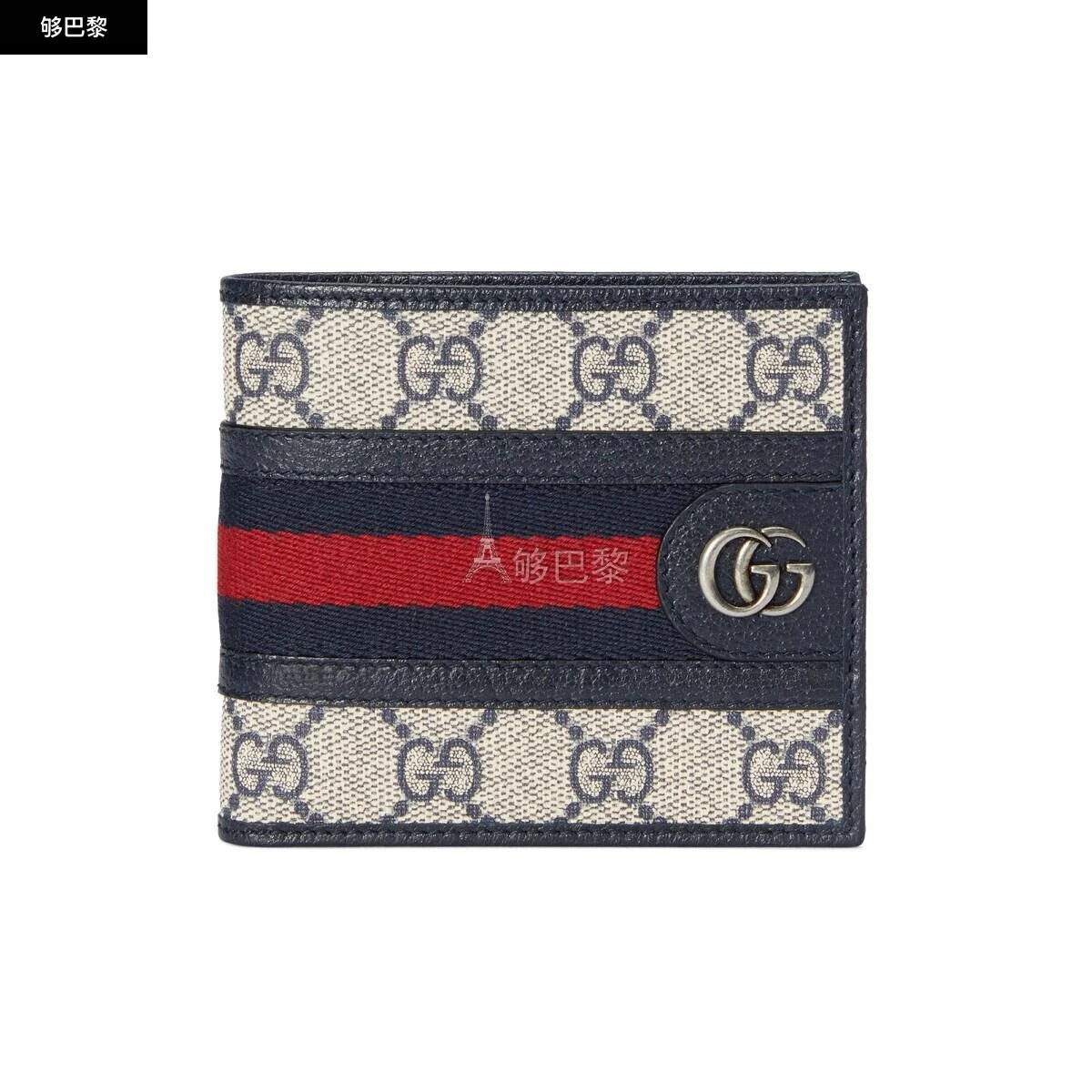 商品Gucci|包邮包税【预售7天发货】 GUCCI古驰 24春夏 男士 零钱包 Ophidia系列GG零钱包 597609 96IWN 4076,价格¥3843,第5张图片详细描述