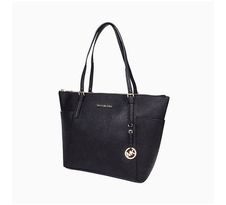 商品[国内直发] Michael Kors|Michael Kors 迈克高仕 Jet Set Item系列黑色牛皮女士手提单肩包 30F4GTTT9L-BLACK,价格¥1049,第5张图片详细描述