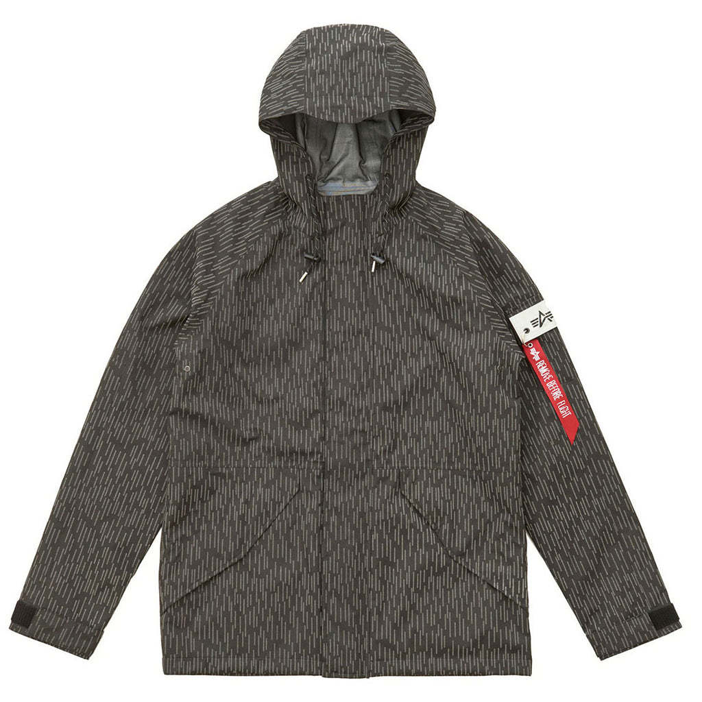 商品[国内直发] Alpha Industries|ALPHA INDUSTRIES 男士黑色尼龙雨滴夹克 MJE49000C1-983,价格¥720,第1张图片详细描述