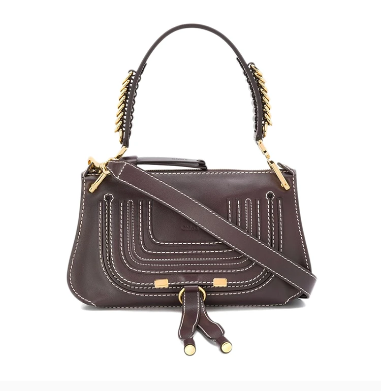 商品[国内直发] Chloé|Chloe' 蔻依 深紫色女士单肩包 C19AS148-A37-079,价格¥8462,第5张图片详细描述
