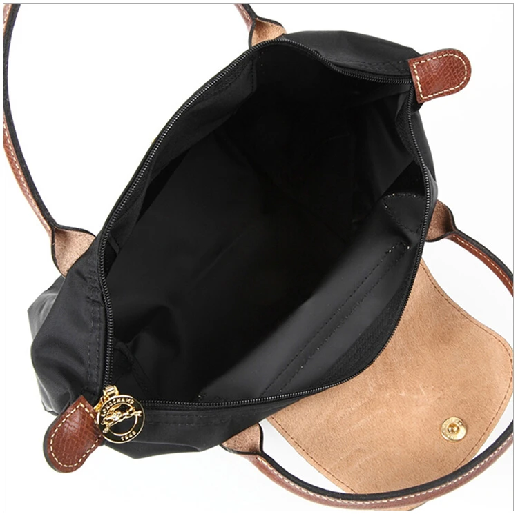 商品Longchamp|Longchamp 珑骧 黑色尼龙女士手提包 1621089001,价格¥690,第6张图片详细描述