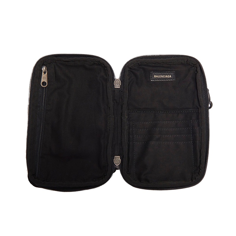 商品Balenciaga|Balenciaga/巴黎世家 秋冬新款EXPLORER系列 男士黑色Arena小羊皮斜挎包593329DB9C51000,价格¥5099,第6张图片详细描述