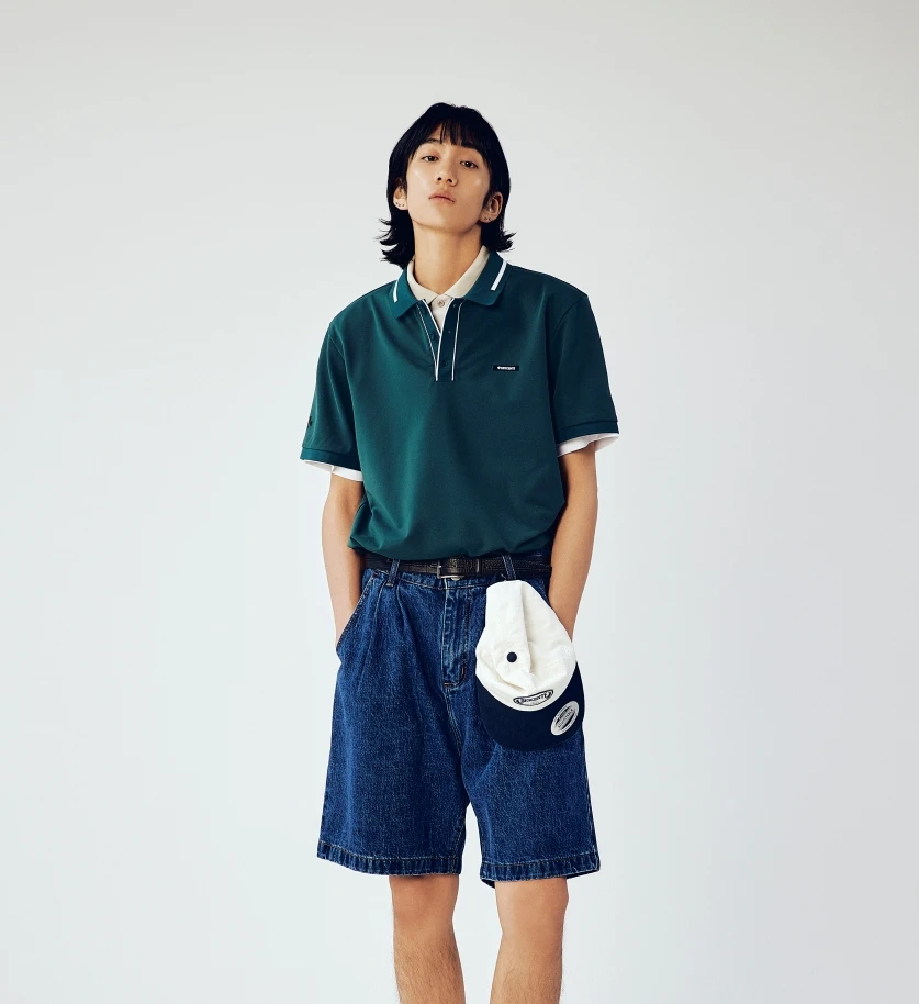 商品DESCENTE|【享贝家】ZY-（预售款）迪桑特 23夏季新款 运动休闲Tough速干POLO短袖上衣 男女情侣 SO123UPS32,价格¥495,第1张图片详细描述