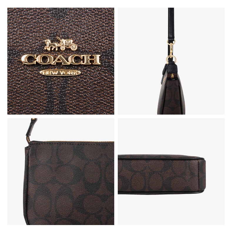 商品Coach|COACH 奥莱款小号女士PVC配皮手拿包 C3308IMAA8 送礼好物,价格¥1248,第1张图片详细描述