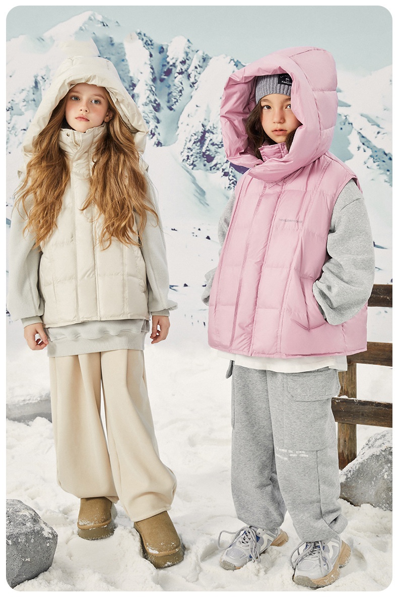 商品[国内直发] GLENVINTEN|格岚云顿英国品牌高端系列女童秋冬加绒休闲裤子2024新款冬季中大童儿童加厚直筒一体绒卫裤,价格¥207,第14张图片详细描述
