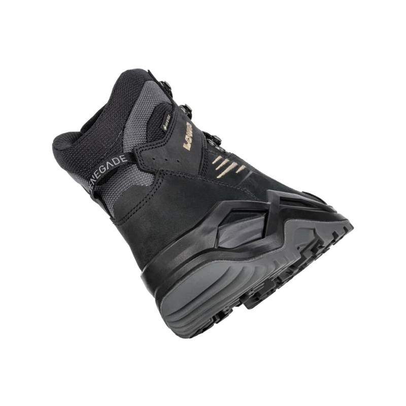 商品Lowa|LOWA RENEGADE EVO GTX MID男士黑色防水科技面料登山鞋,价格¥1836,第6张图片详细描述