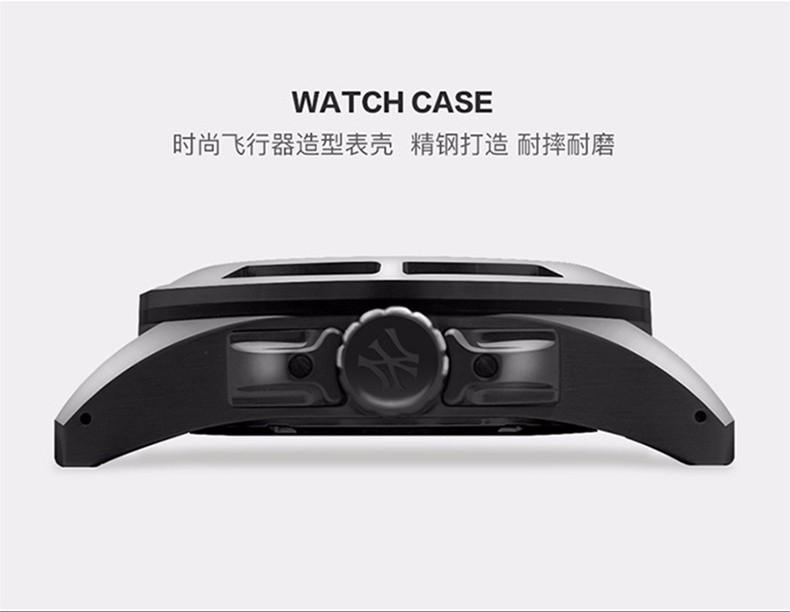 商品[国内直发] MLB|MLB美职棒潮牌男手表飞行员大表盘硅胶石英表FX002,价格¥749,第5张图片详细描述