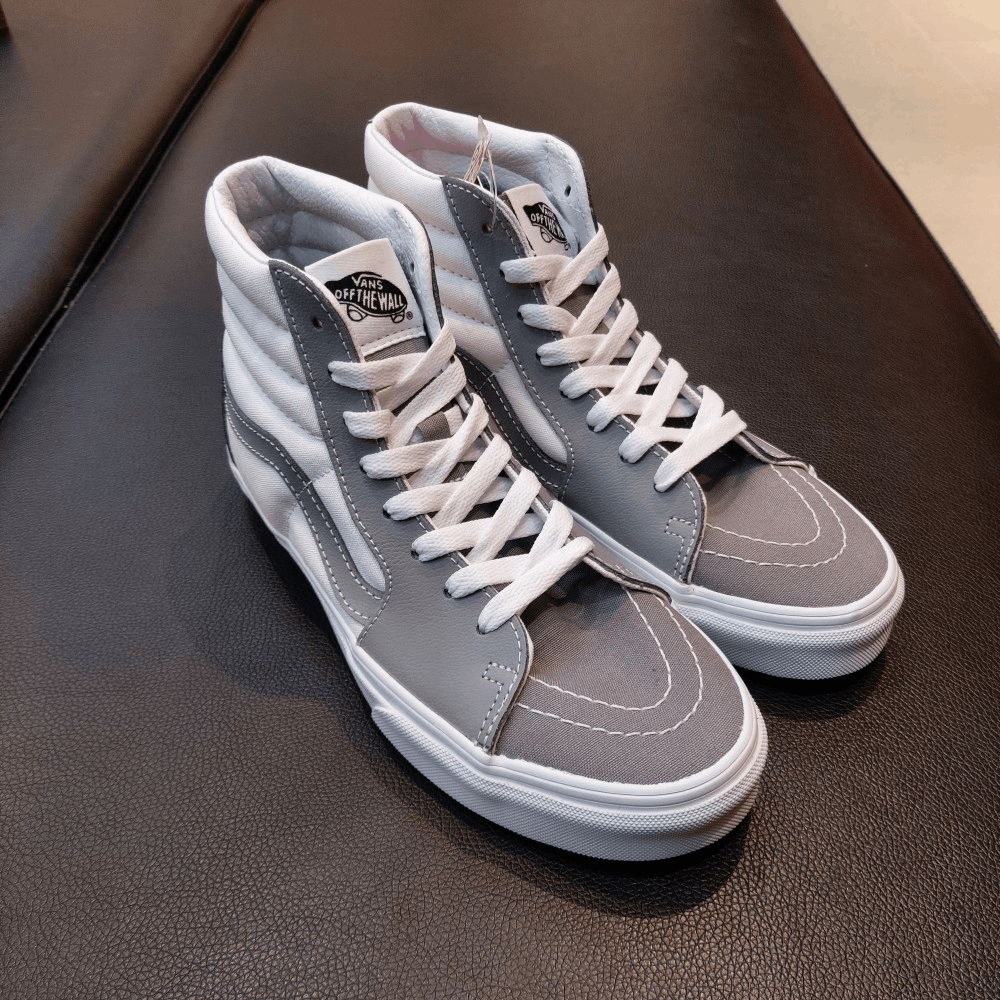 商品Vans|【韩国直邮|包邮包税】万斯 Sk8-Hi #Classic Sport #男女通用鞋 # frost gray/true white (VN0A5JMJA51),价格¥396,第2张图片详细描述