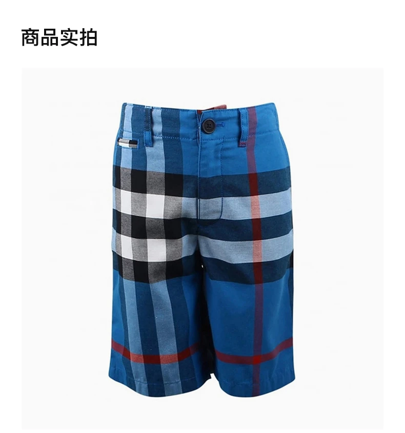 商品Burberry|BURBERRY 浅蓝色男童短裤 4063324,价格¥664,第4张图片详细描述