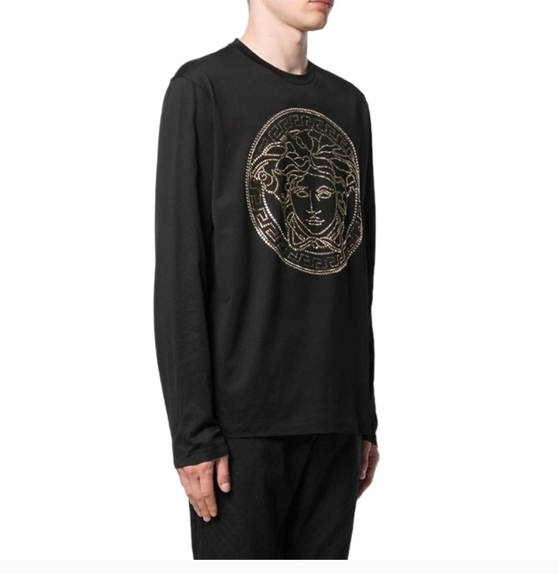 商品Versace|VERSACE 范思哲 男士长袖T恤衫 A77990-A201952-A008,价格¥2521,第7张图片详细描述