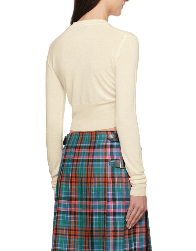 商品Vivienne Westwood|西太后 女士高腰针织开衫（香港仓发货）,价格¥2404,第5张图片详细描述