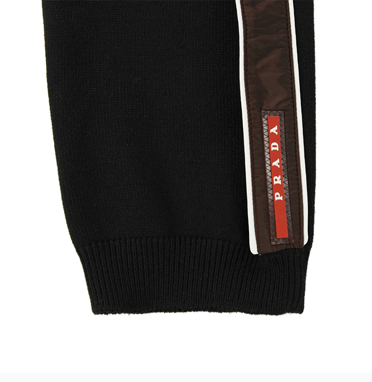 商品[国内直发] Prada|Prada 普拉达 男士黑色羊毛休闲裤 SMP10-1RF9-F0002,价格¥3832,第8张图片详细描述