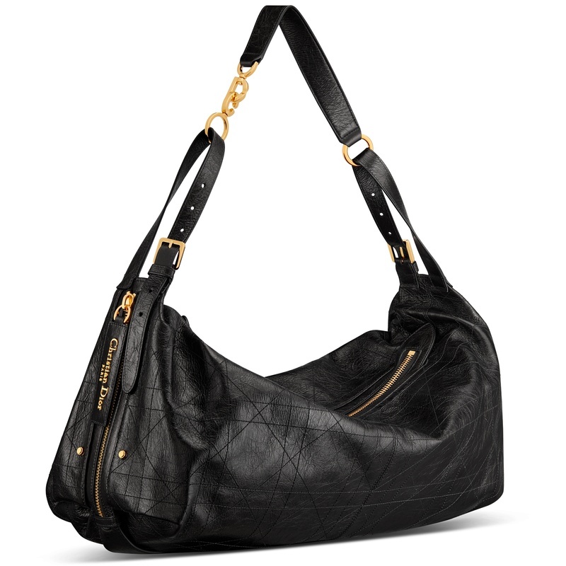 商品Dior|迪奥 D-Journey系列女士黑色小牛皮手提包 M2418UNUO_M900,价格¥36042,第6张图片详细描述