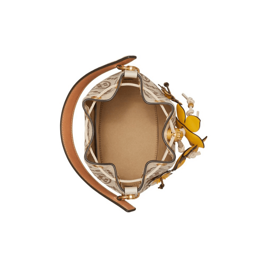 商品[国内直发] Tory Burch|汤丽柏琦 TB女包TB水桶包 T MONOGRAM水桶包单肩包手提包142935-250,价格¥3900,第10张图片详细描述