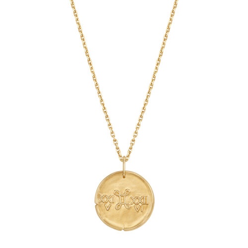 商品Van Cleef & Arpels| Van Cleef & Arpels/梵克雅宝 新款Zodiaque十二星座系列 18K金黄金Geminorum双子座徽章圆形吊坠VCARP7SV00,价格¥20307,第2张图片详细描述