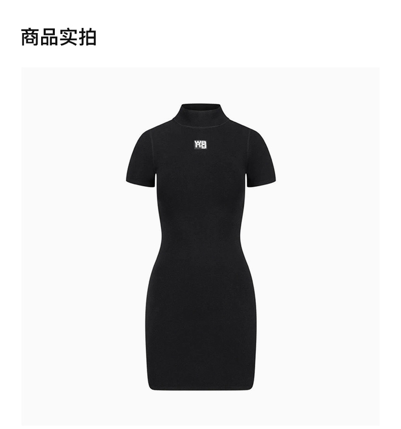 商品Alexander Wang|ALEXANDER WANG 女士黑色粘胶连衣裙 4KC2206013-001,价格¥1957,第5张图片详细描述