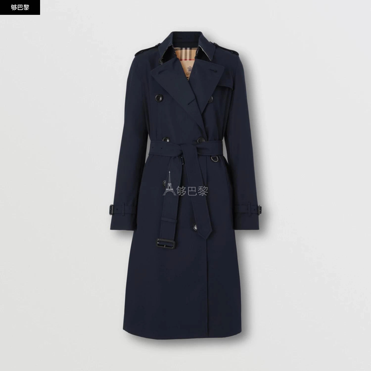 商品Burberry|【预售】 巴宝莉 24秋冬 女士 风衣 肯辛顿版型 – 长款 Heritage Trench 风衣 80592681,价格¥17035,第5张图片详细描述