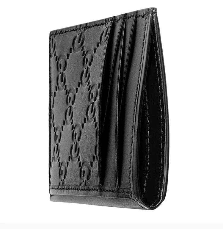 商品[国内直发] Gucci|GUCCI 古驰 男士黑色皮革卡包 495015-CWC1R-1000,价格¥2937,第6张图片详细描述