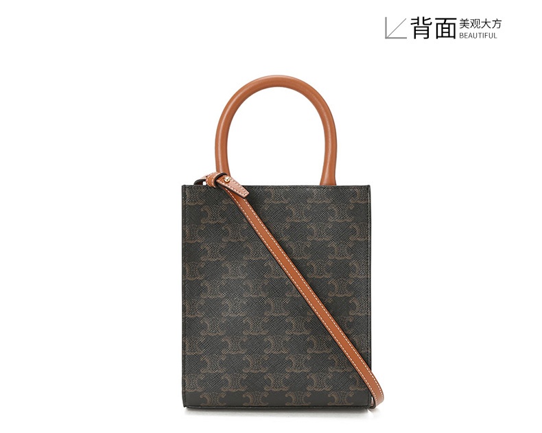 商品Celine|【国内直发合作国检】CELINE赛琳女士单肩斜挎手提托特包凯旋门老花194372BZK,价格¥11073,第5张图片详细描述