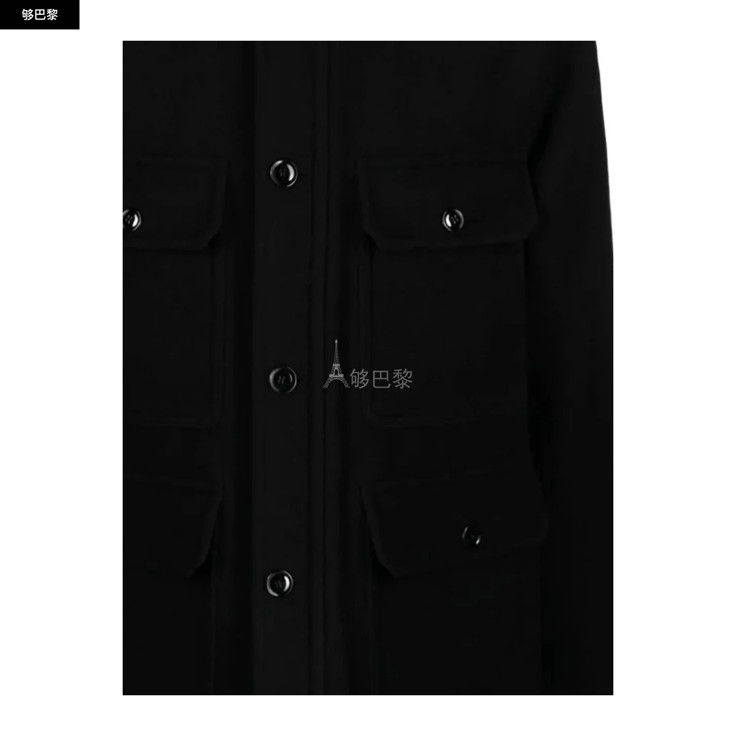 商品Lemaire|【特惠6.0折】【预售】 经典款 男士 大衣 夹克 2528862  OW322LF1116BK999 ,价格¥6129,第3张图片详细描述