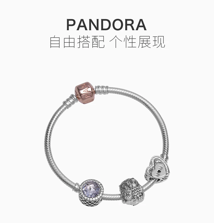 商品[国内直发] PANDORA|PANDORA 银色女士手镯 PAND00099,价格¥565,第1张图片详细描述