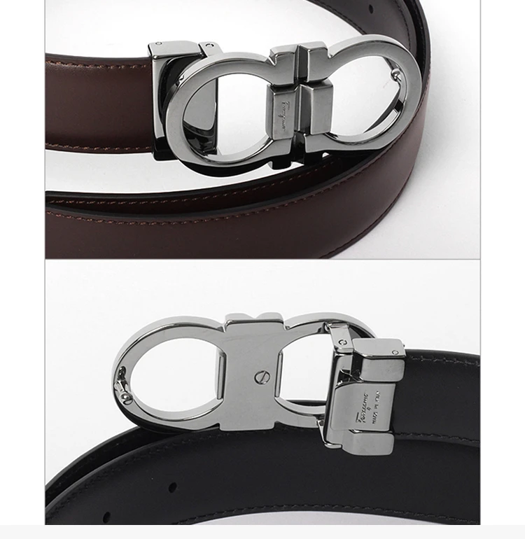 商品Salvatore Ferragamo|Salvatore Ferragamo 菲拉格慕 男士腰带 67-8648-444078【包装随机，部分无包装盒】,价格¥1867,第5张图片详细描述