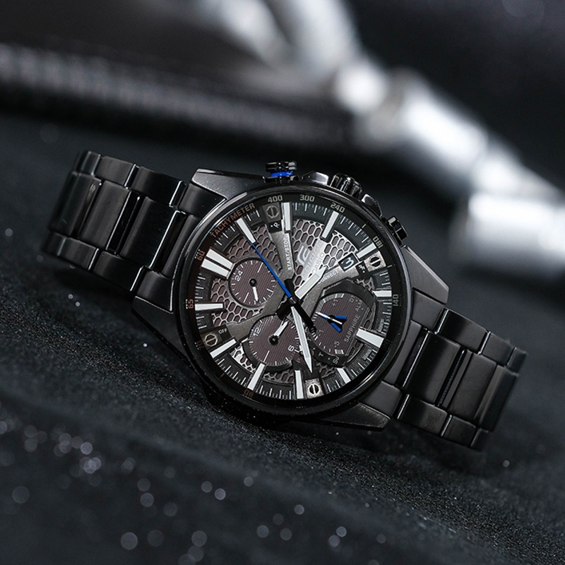 商品[国内直发] Casio|卡西欧手表EDIFICE薄款太阳能系列  人造蓝宝石玻璃镜面  蓝牙连接功能,价格¥2803,第2张图片详细描述