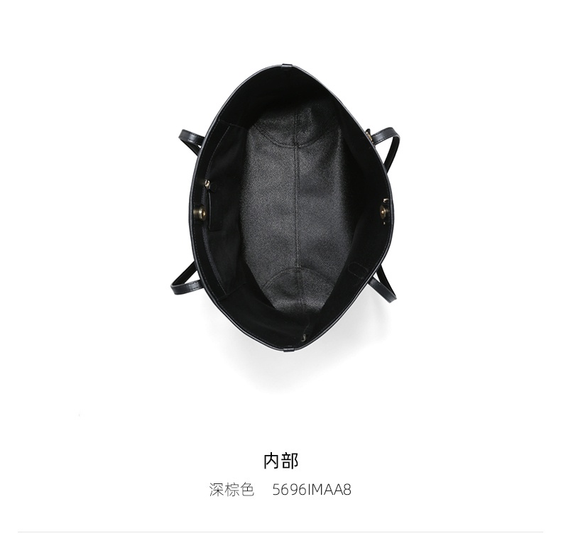 商品Coach|COACH 奥莱款大号女士PVC配皮单肩手提托特包5696IMAA8,价格¥1643,第5张图片详细描述