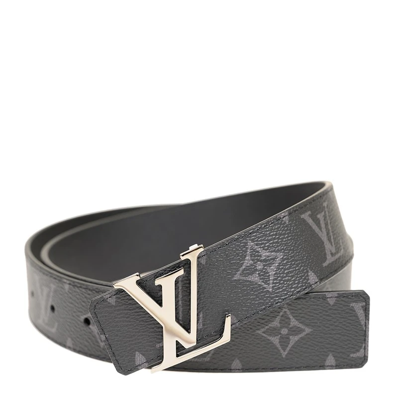 商品Louis Vuitton|LOUIS VUITTON 男士深灰色老花皮革腰带 M0450V,价格¥4275,第1张图片详细描述