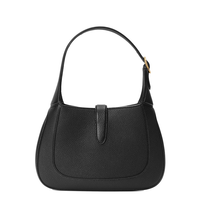 商品Gucci|GUCCI/古驰 22春夏新款Jackie 1961系列 女士小号黑色皮革金扣单肩斜挎腋下包手提包636709AZB0G1000,价格¥21538,第4张图片详细描述