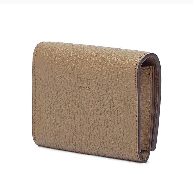 商品Fendi|FENDI 女士浅棕色牛皮名片夹 8M0425-A91B-F1F20,价格¥2051,第4张图片详细描述