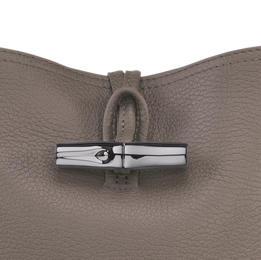 商品[国内直发] Longchamp|【现货】珑骧女包LONGCHAMP 新款ROSEAU ESSENTIAL17 女士牛皮竹节扣单肩包手提包水桶包灰色小号礼物送女友10159 968 112,价格¥1026,第8张图片详细描述