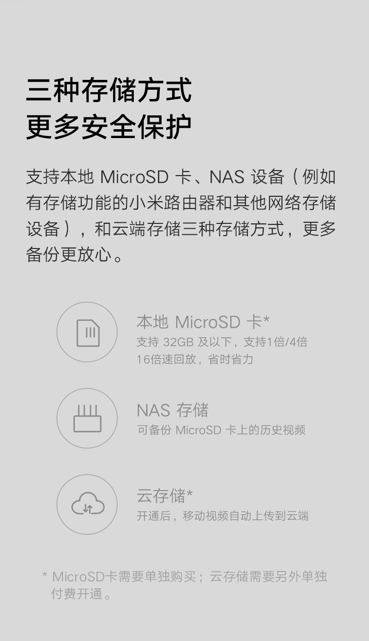 商品[国内直发] XIAOMI|小米智能摄像机 云台版SE+ 家用监控摄像头 手机查看 看家 AI人形侦测 红外夜视,价格¥182,第11张图片详细描述