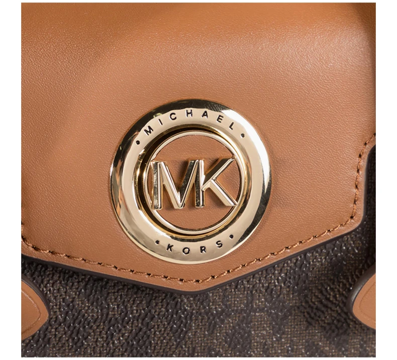 商品[国内直发] Michael Kors|Michael Kors 迈克高仕 CARMEN系列女士深棕色手提包 30T0GNMM0B-BRNACORN,价格¥1801,第5张图片详细描述