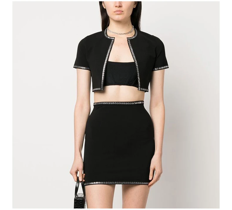 商品Alexander Wang|ALEXANDER WANG 黑色女士T恤 1KC2233008-001,价格¥1811,第7张图片详细描述