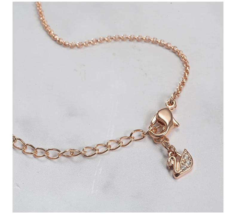 �商品[国内直发] Swarovski|SWAROVSKI 施华洛世奇 跳动的心项链白色镀玫瑰金色调 5468084,价格¥416,第7张图片详细描述
