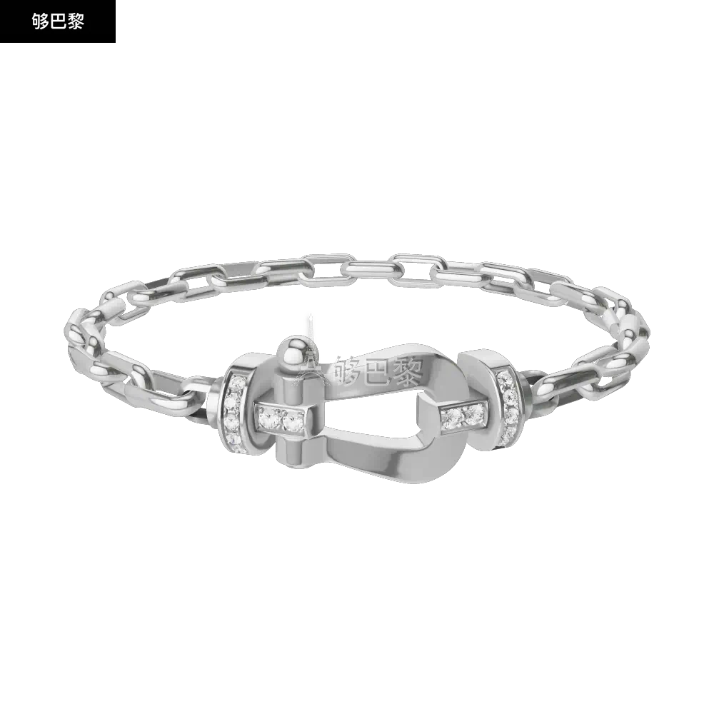 商品Fred|包邮包税【预售7天发货】 FRED 24春夏 男士 手镯 FORCE 10 BRACELET 0B0026-6B1108,价格¥88217,第3张图片详细描述