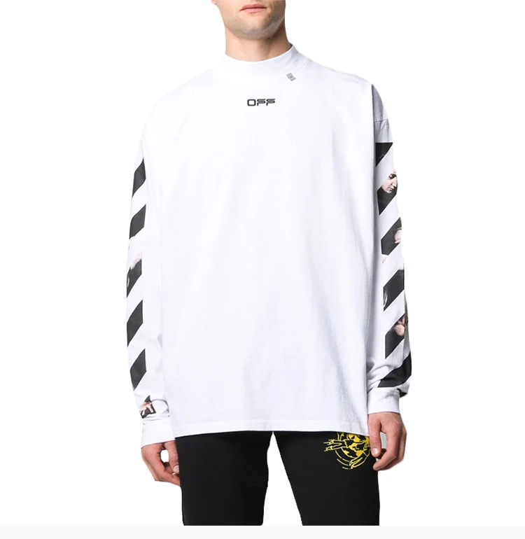 商品Off-White|OFF WHITE 男士白色字母logo'图案卫衣 OMAB032S20185004-0188,价格¥826,第5张图片详细描述