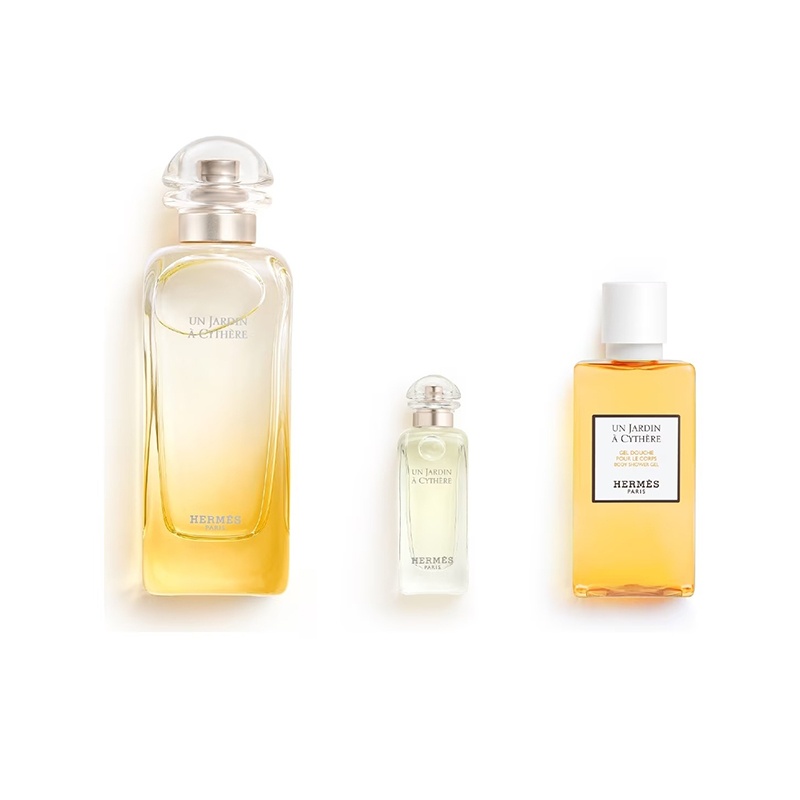 商品Hermes|爱马仕基西拉岛花园女士香水套装 淡香水100ml+Q版香水7.5ml+沐浴露40ml,价格¥694,第3张图片详细描述