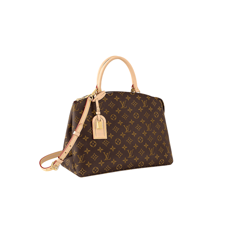 商品Louis Vuitton|路易威登 Grand Palais女士老花交织字母帆布配皮单肩/手提包 M45898,价格¥21365,第5张图片详细描述