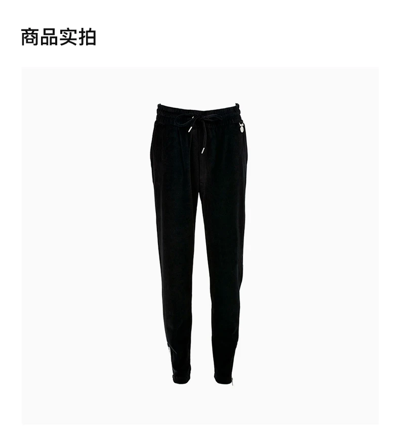 商品[国内直发] Emporio Armani|EMPORIO ARMANI 男士黑色系绳运动裤 6ZTP87-TJN9Z-1200,价格¥747,第4张图片详细描述