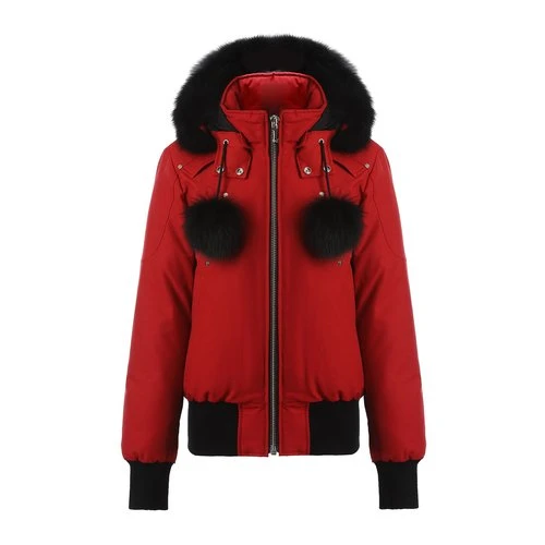 商品[国内直发] Moose Knuckles|MOOSE KNUCKLES 女士红色羽绒服 MK2002LB-651,价格¥5932,第1张图片详细描述