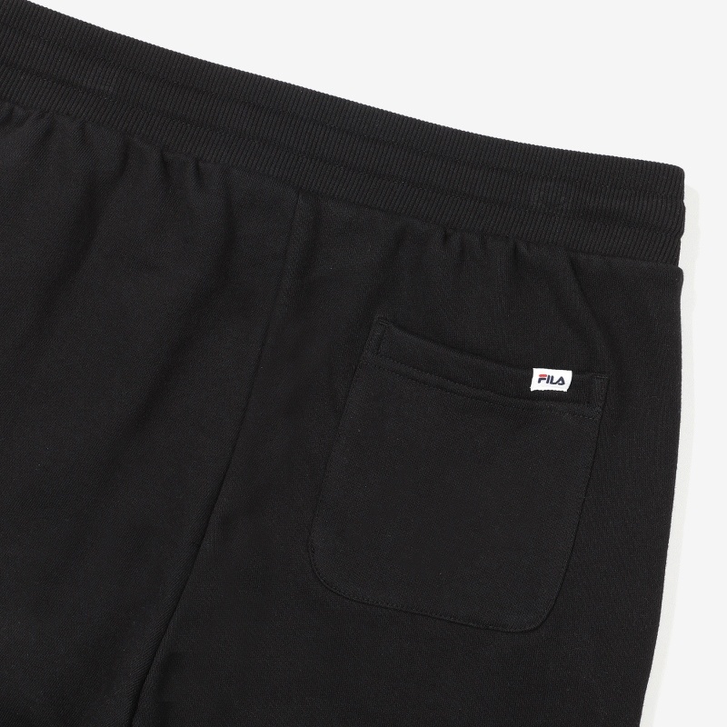 商品Fila|【享贝家】FILA男款Linear Logo 长裤休闲运动裤FS2FPE1102X-BLK（特价活动款）,价格¥216,第5张图片详细描述