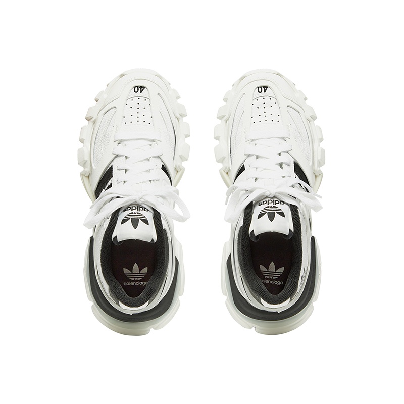 商品Balenciaga|巴黎世家23新款 男黑白色聚氨酯联名款运动鞋,价格¥7959,第3张图片详细描述