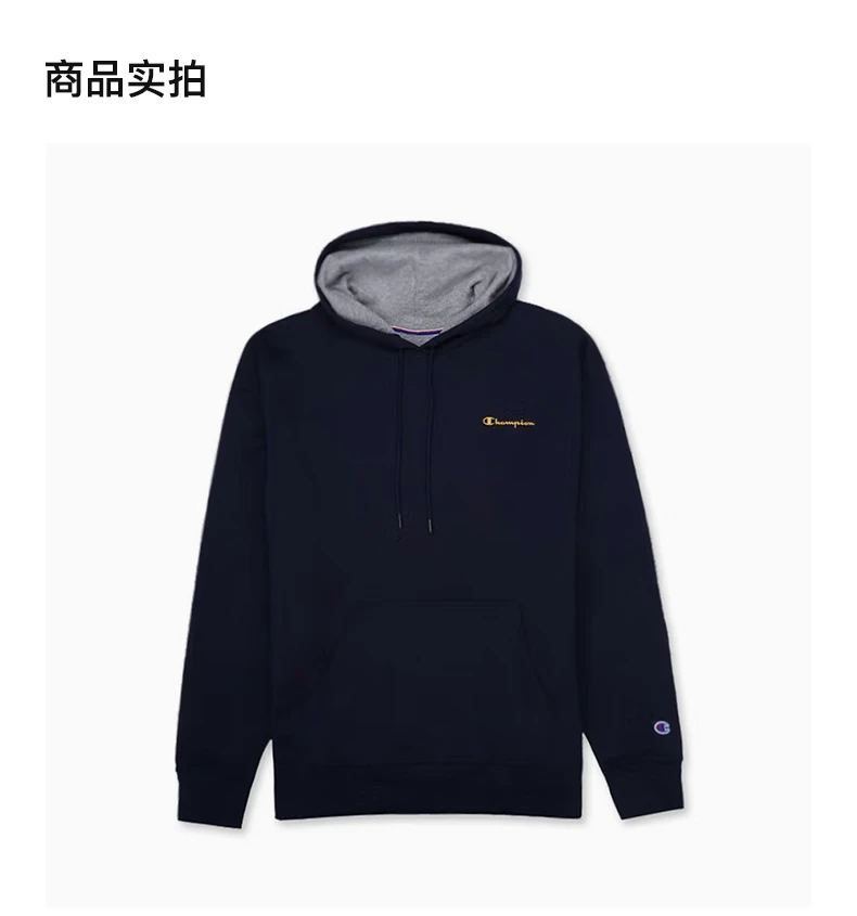 商品[国内直发] CHAMPION|CHAMPION 藏蓝色男士卫衣/帽衫 GF89H-586581-NYC,价格¥148,第4张图片详细描述