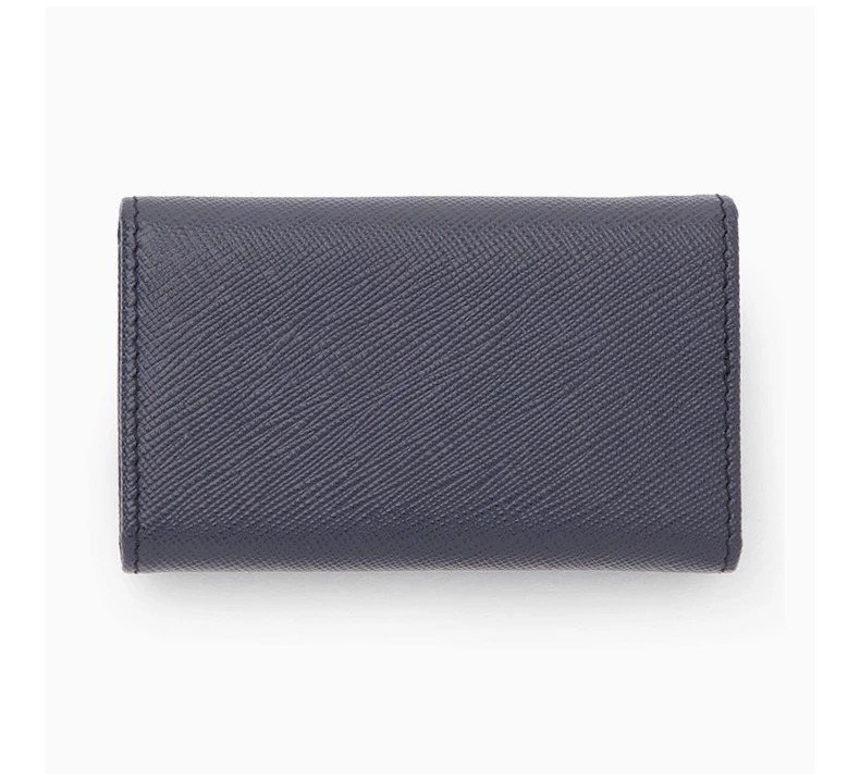 商品Prada|PRADA 男士海军蓝色皮革钥匙包 2PG222-QHH-F0216,价格¥2354,第6张图片详细描述