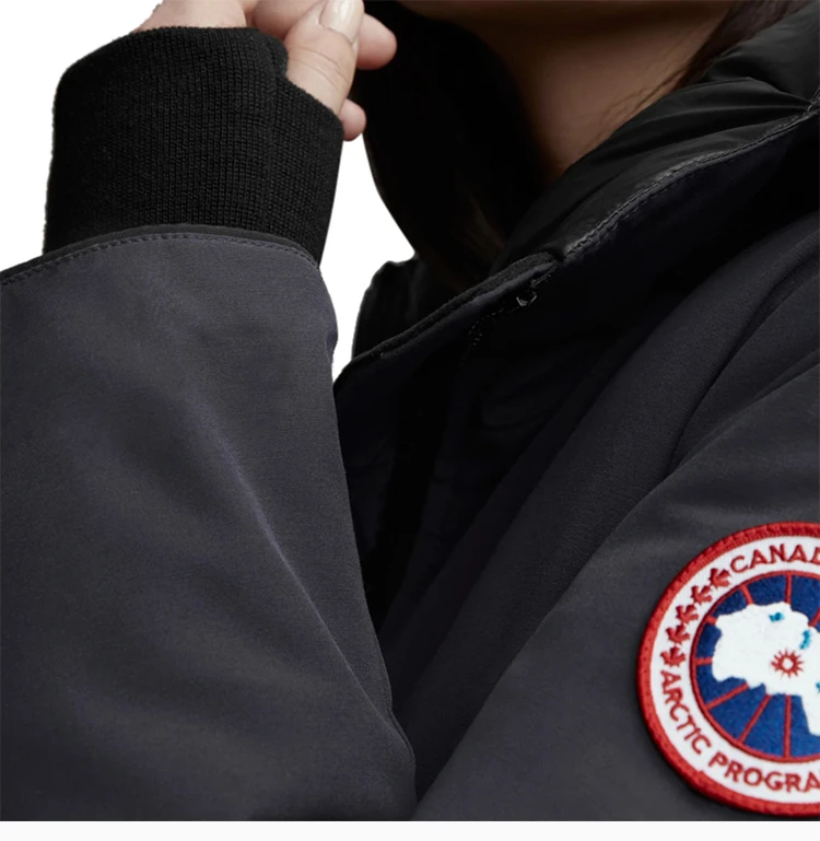 商品[国内直发] Canada Goose|Canada Goose 加拿大鹅 海军蓝色女士羽绒服 3030L-Navy,价格¥7896,第8张图片详细描述