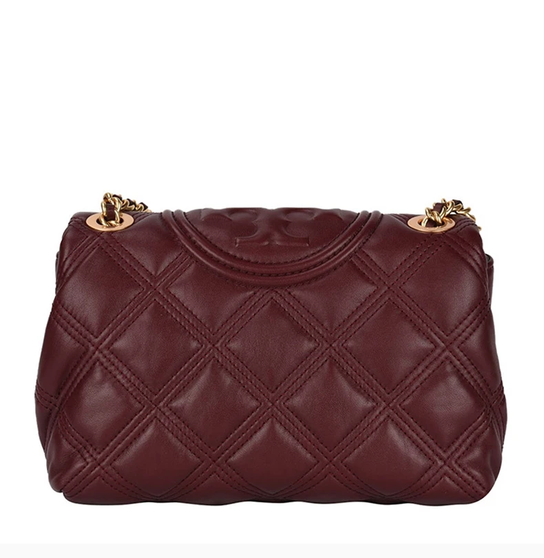 商品Tory Burch|Tory Burch 汤丽柏琦 女士酒红色单肩斜挎包 58102-639,价格¥3341,第8张图片详细描述