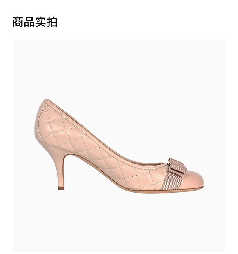 商品Salvatore Ferragamo|Salvatore Ferragamo 菲拉格慕 女士杏色高跟鞋 01-N674-702229,价格¥3423,第4张图片详细描述