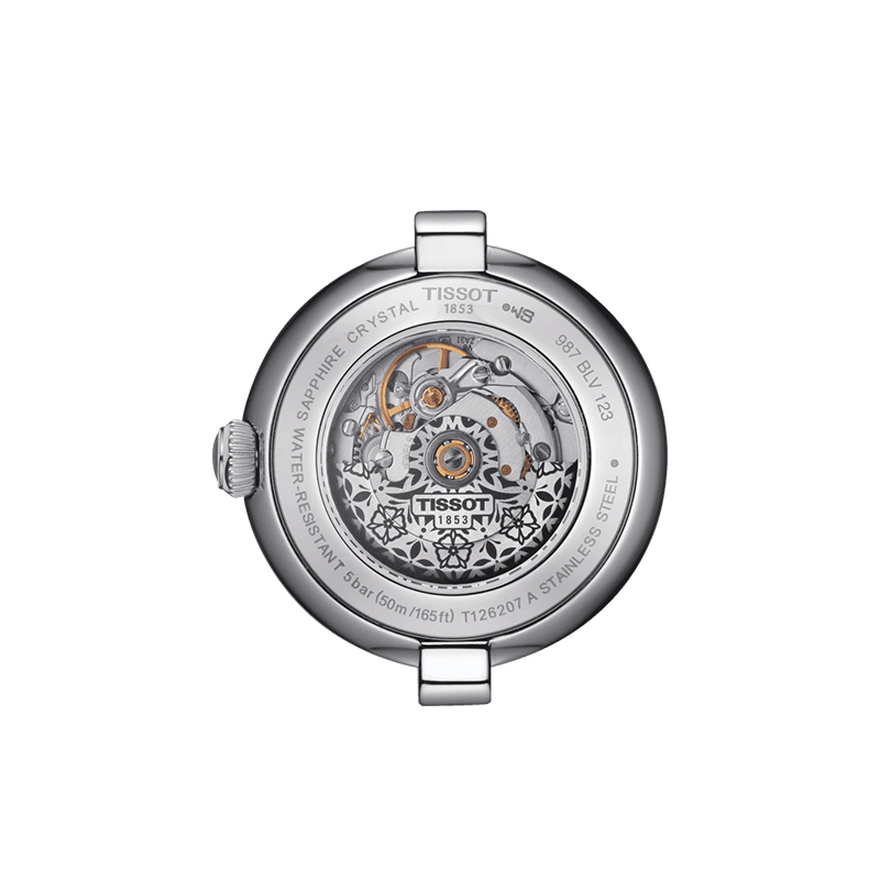 商品Tissot|预订款2-3周 天梭 小美人系列 女士银白色表盘自动机械机芯精钢表壳表带腕表29毫米T126.207.11.013.00,价格¥4745,第6张图片详细描述